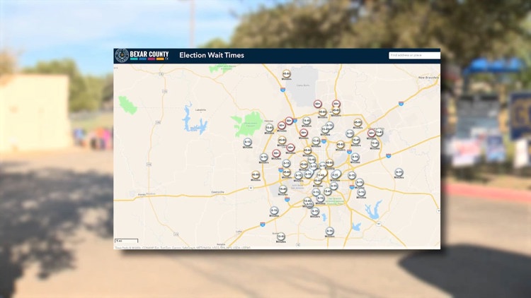 Heading to the polls? Bexar County launches online tool to help voters gauge wait times at polling sites — KENS 5 (San Antonio)